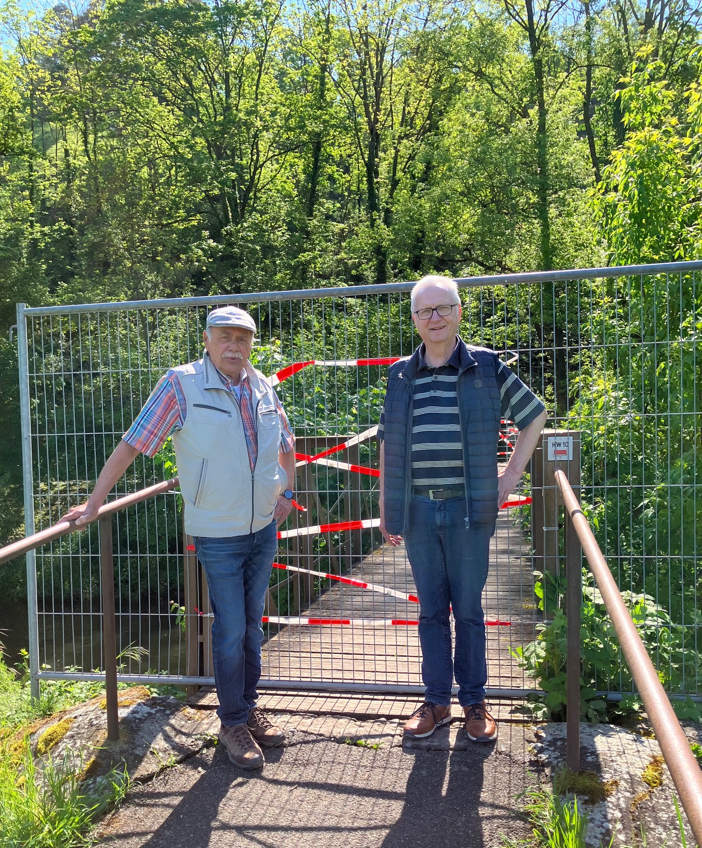 Enzsteg in Mühlhausen kurzfristig gesperrt